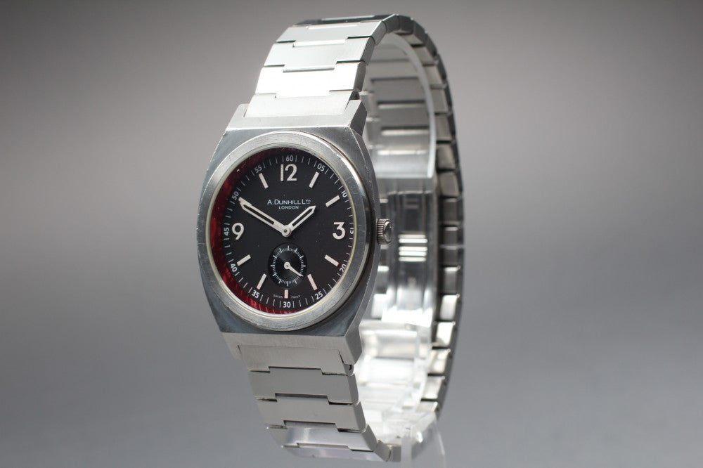 Near MINT Dunhill RPM 8034 Black Quartz 36.5mm Men's Watch