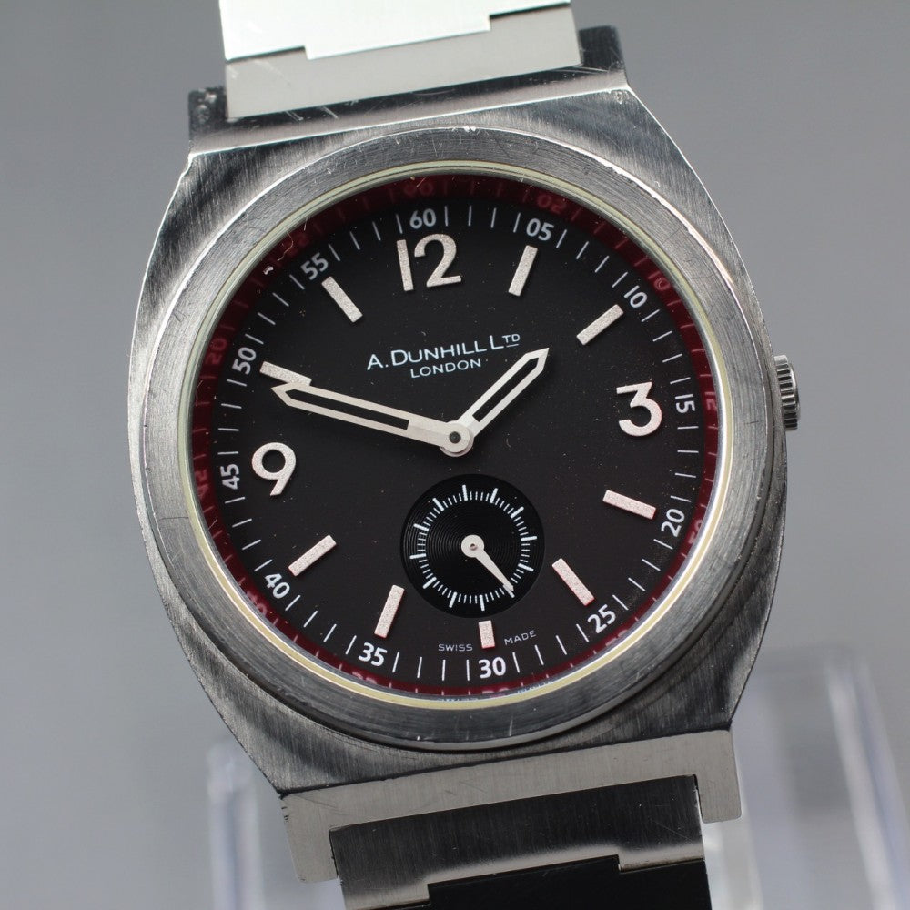 Near MINT Dunhill RPM 8034 Black Quartz 36.5mm Men's Watch