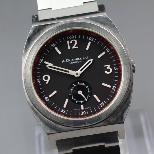 Near MINT Dunhill RPM 8034 Black Quartz 36.5mm Men's Watch