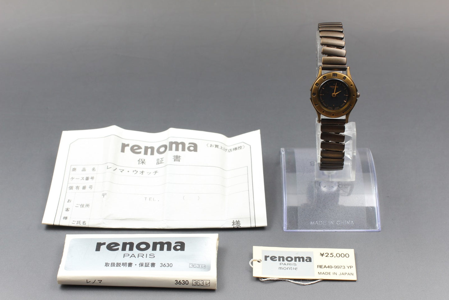 Nos w/ Tag Citizen Renoma 3630-363698 Gold 23mm Quartz Ladies Watch From JAPAN