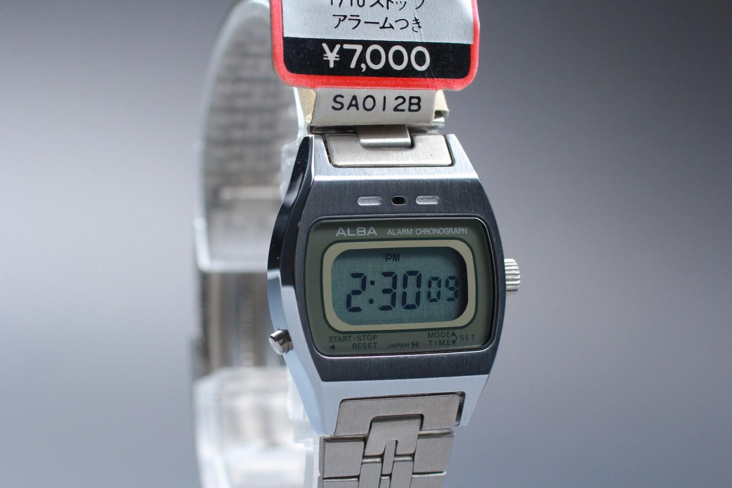 Rare [Nos w/ Tag] Seiko Alba Chronograph Y661-4000 23mm Digital Watch From JAPAN