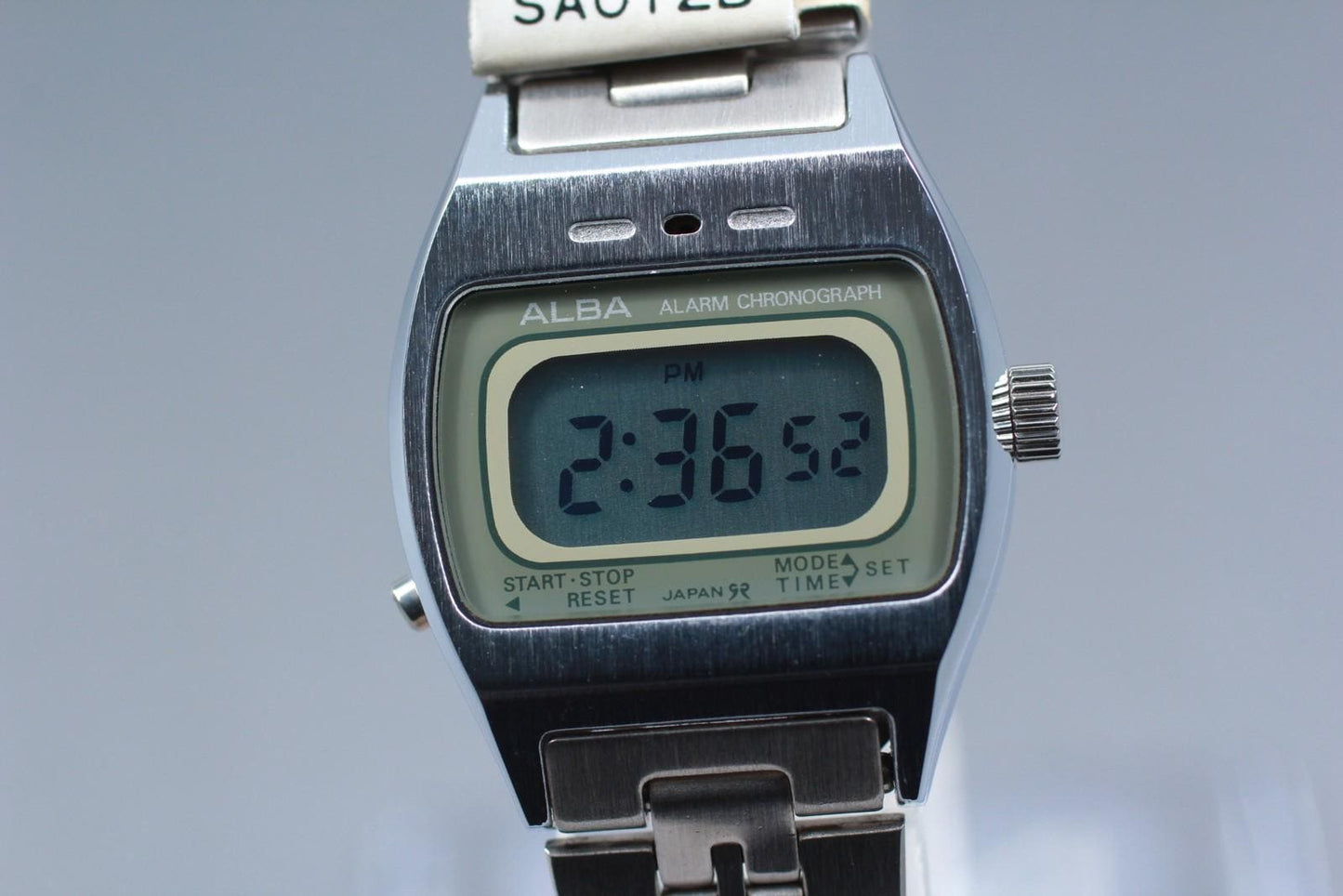 Rare [Nos w/ Tag] Seiko Alba Chronograph Y661-4000 23mm Digital Watch From JAPAN
