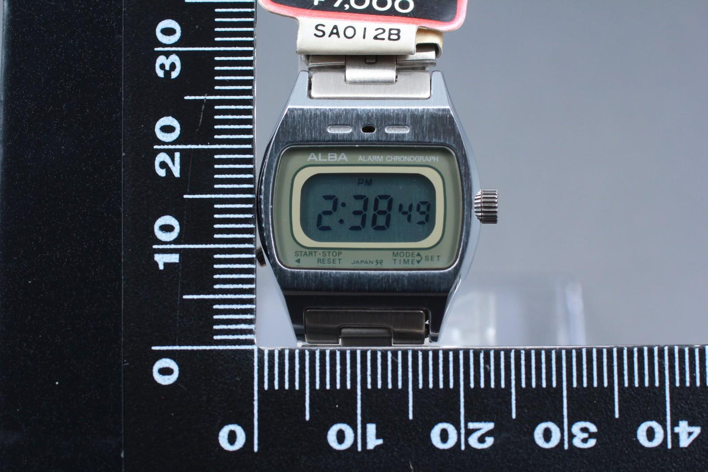 Rare [Nos w/ Tag] Seiko Alba Chronograph Y661-4000 23mm Digital Watch From JAPAN
