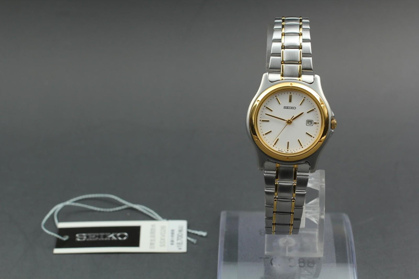 Nos w/ Tag Seiko Spirit SSXV026 7N82-0791 Two-toneQuartz 28mm Ladies Watch JAPAN