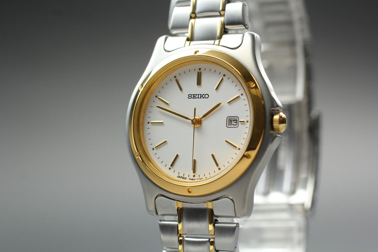 Nos w/ Tag Seiko Spirit SSXV026 7N82-0791 Two-toneQuartz 28mm Ladies Watch JAPAN