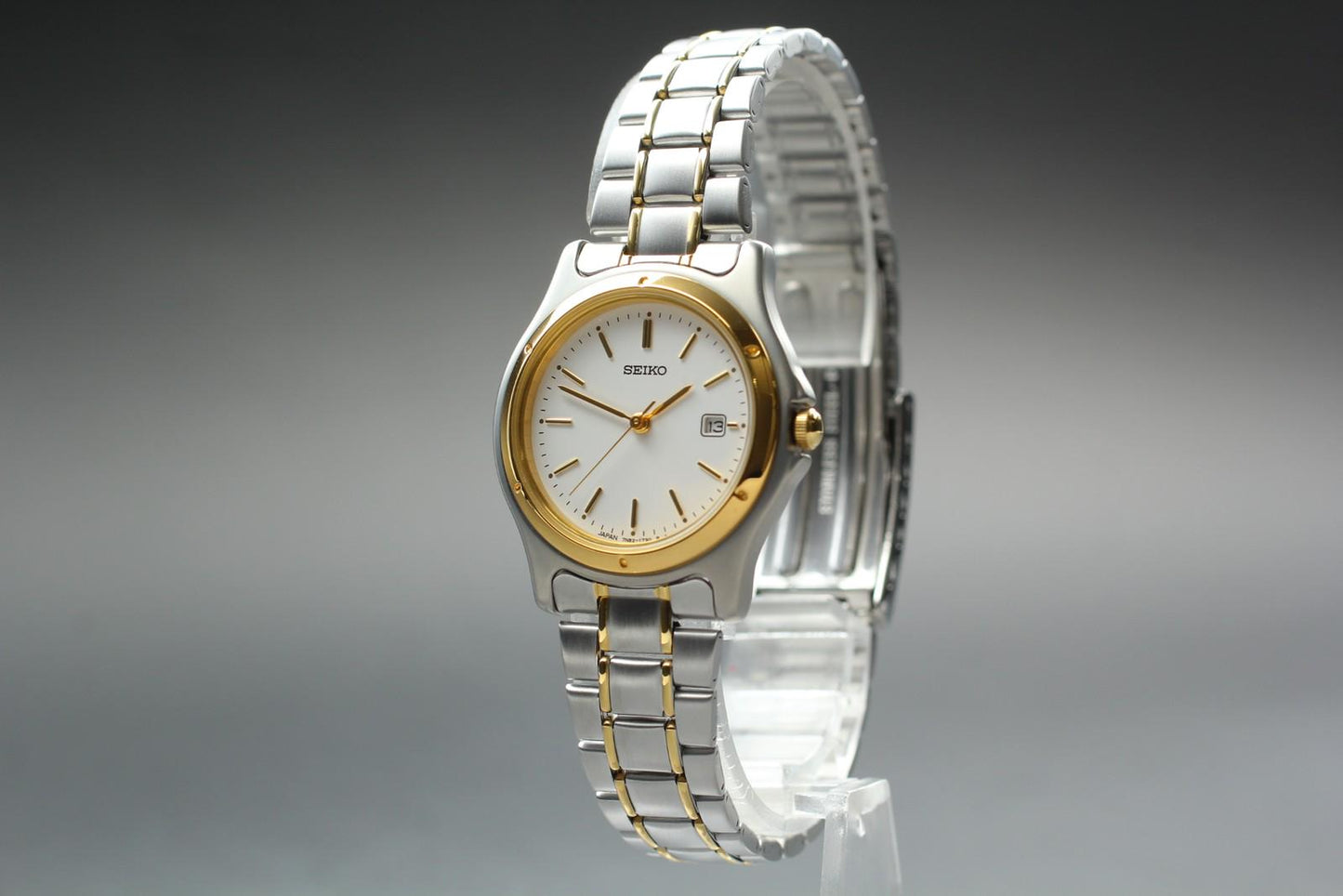 Nos w/ Tag Seiko Spirit SSXV026 7N82-0791 Two-toneQuartz 28mm Ladies Watch JAPAN