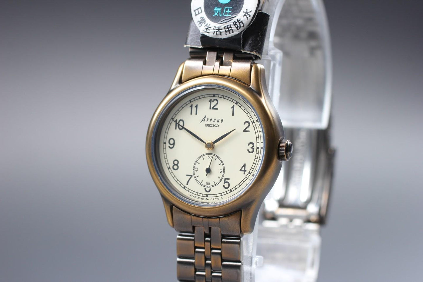 Nos w/ Tag Seiko Avenue 2G38-0170 Small Seconds Quartz 25mm Ladies Watch JAPAN