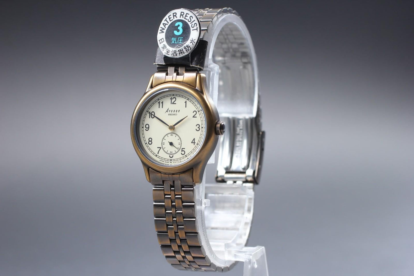 Nos w/ Tag Seiko Avenue 2G38-0170 Small Seconds Quartz 25mm Ladies Watch JAPAN