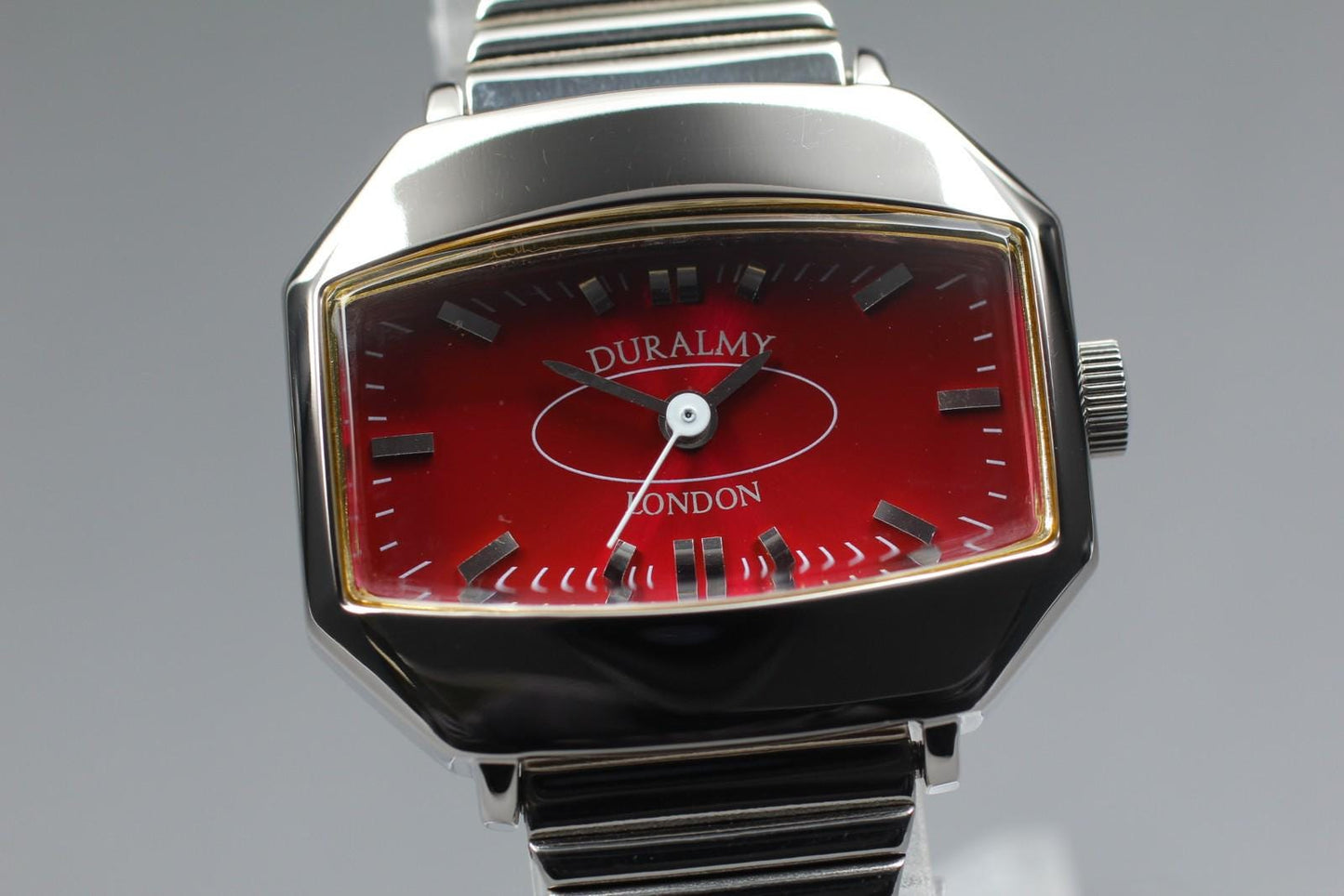 Nos w/ Tag CITIZEN Duralmy 5930-L16070 Red Dial Quartz 27mm Ladies Watch JAPAN