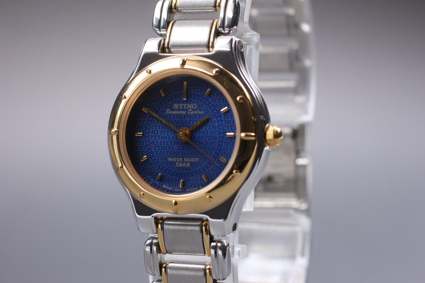 Nos w/ Tag* Casio Sting STN-614 Blue Dial Quartz 24mm Ladies Watch From JAPAN