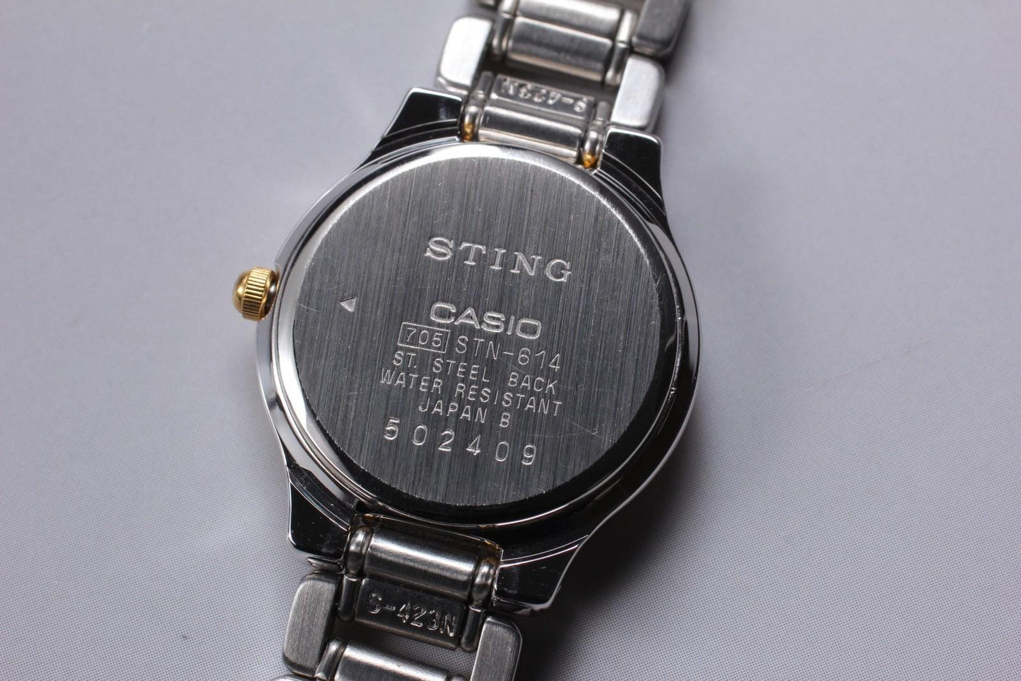 Nos w/ Tag* Casio Sting STN-614 Blue Dial Quartz 24mm Ladies Watch From JAPAN