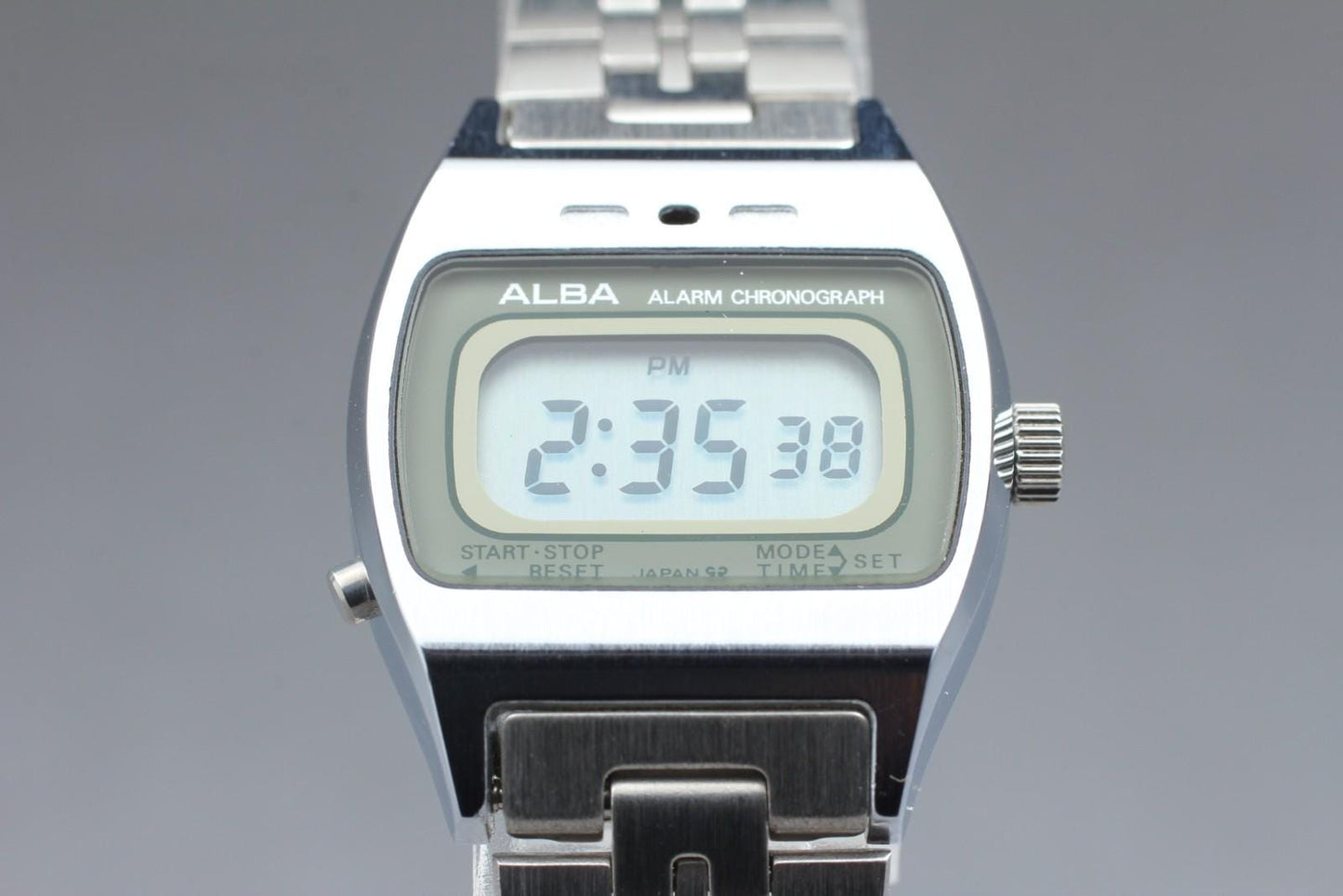 Nos w/ Tag Seiko Alba Alarm Chronograph Y661-4000 23mm Ladies Digital Watch