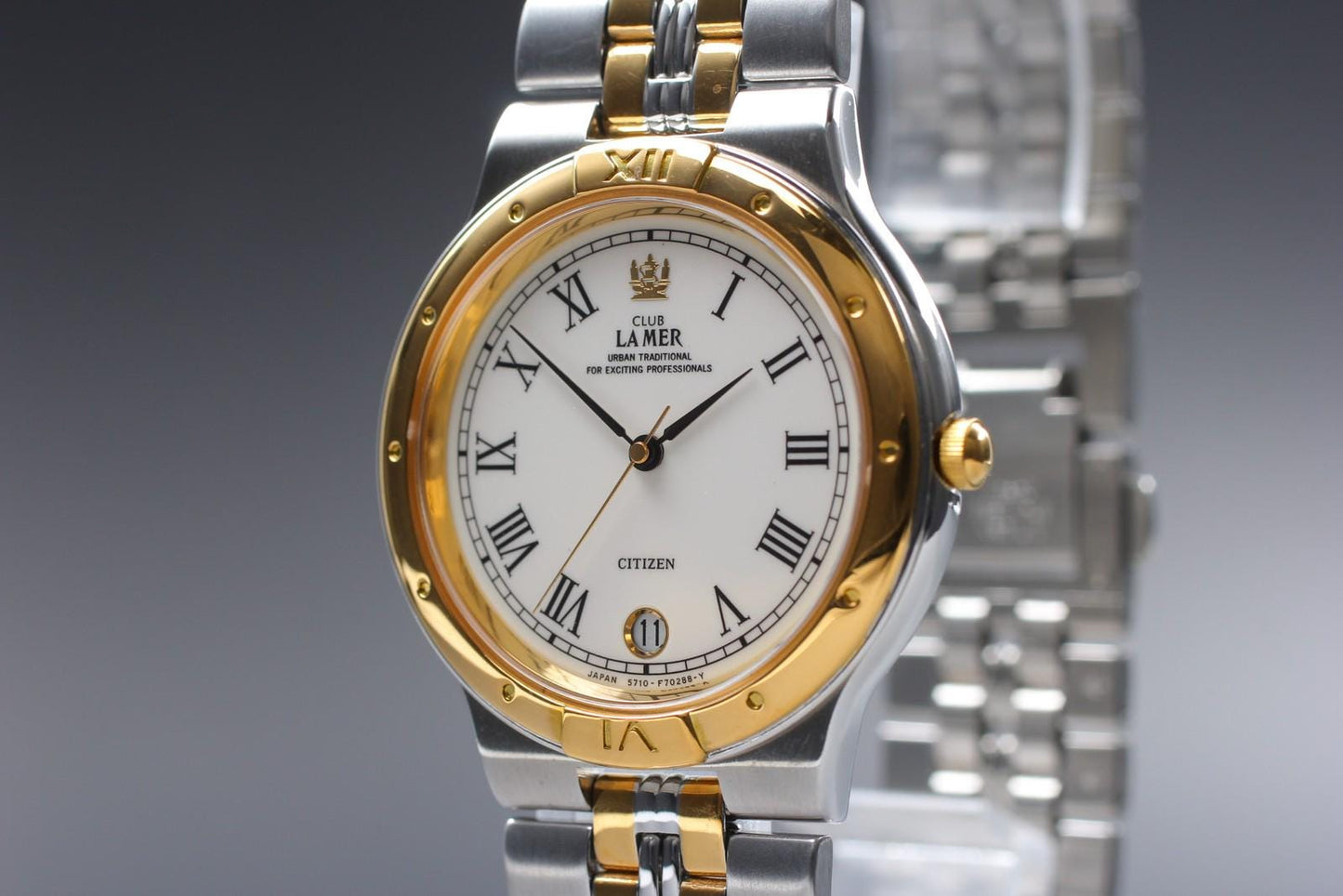 Nos w/ Tag CITIZEN Club La Mer 5710-F70248 Two-tone Qz 34mm Men's Watch JAPAN