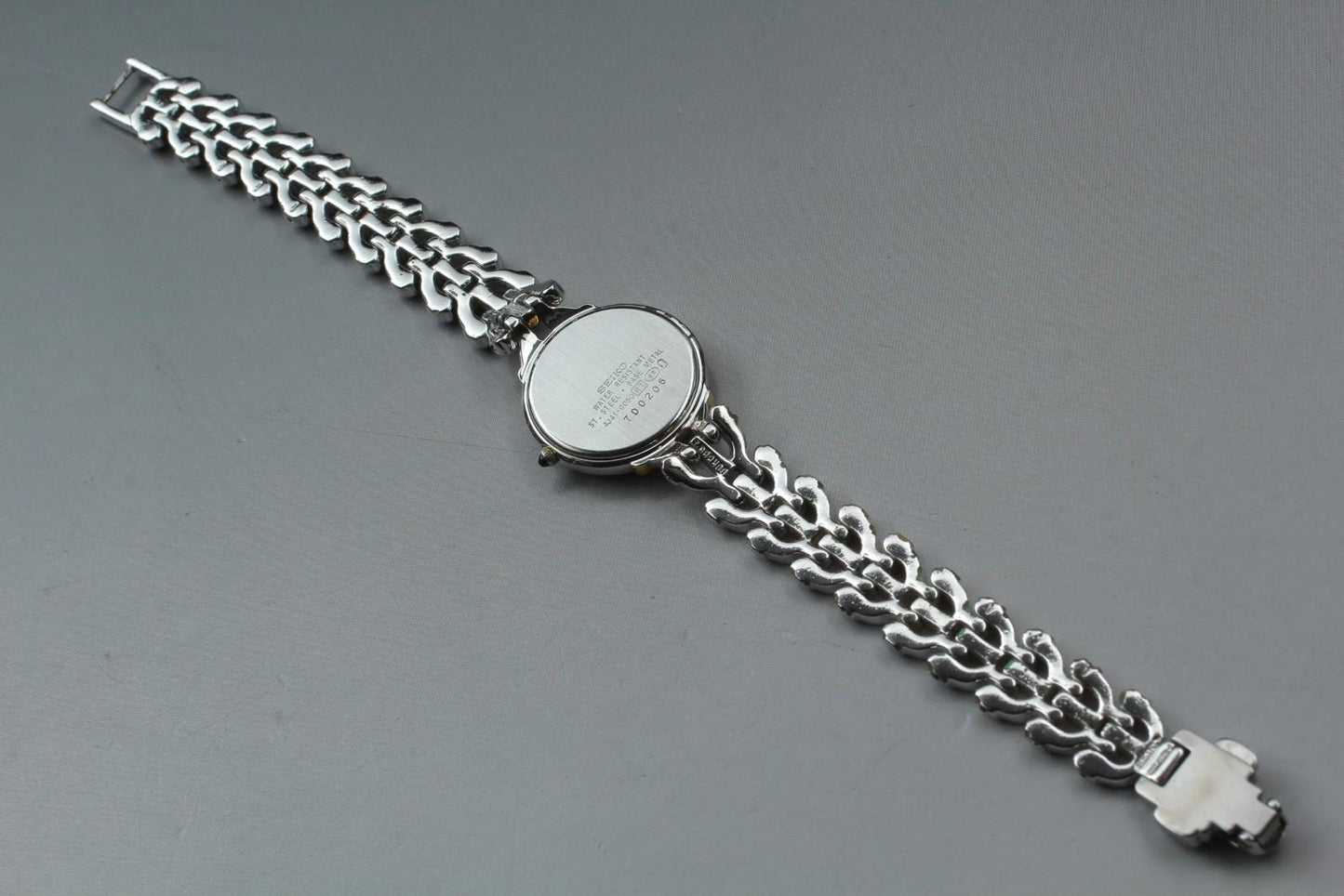Vintage 1997 [Exc+5] SEIKO Exceline 4J41-0050 Bracelet Quartz Ladies Watch JAPAN