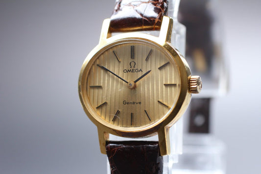 Vtg 1972 N MINT OMEGA Geneve Cal.625 Ref.511.0412 Gold Manual 23mm Ladies Watch