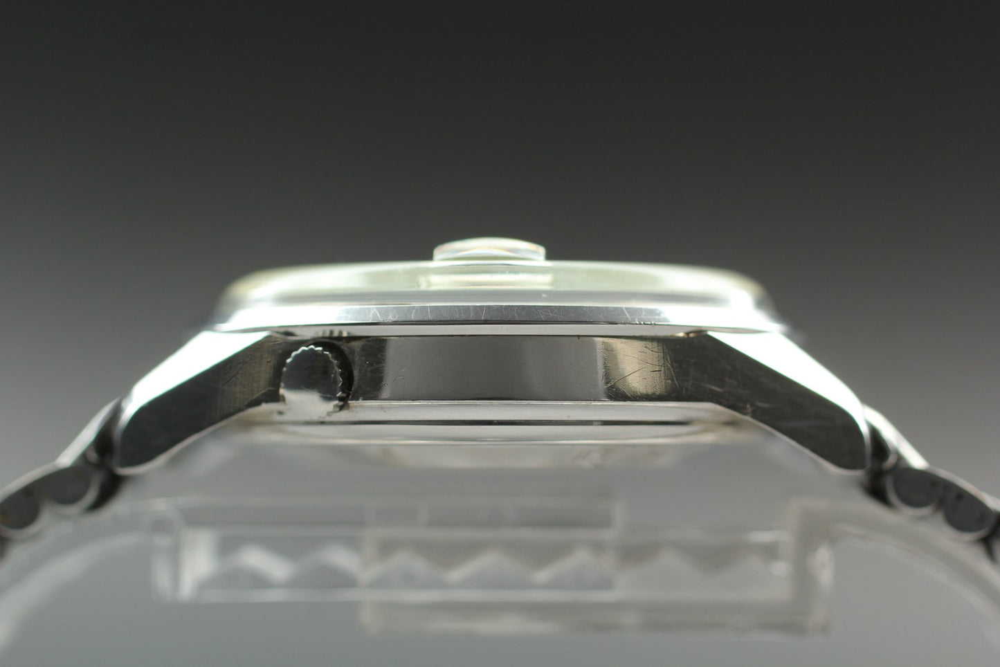 1968 N MINT SEIKO Sportsmatic 7625-8263 Silver 17J Manual 36mm Men's Watch JAPAN