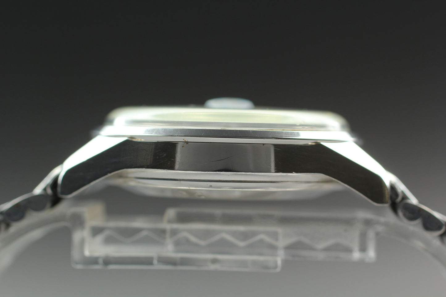 1968 N MINT SEIKO Sportsmatic 7625-8263 Silver 17J Manual 36mm Men's Watch JAPAN