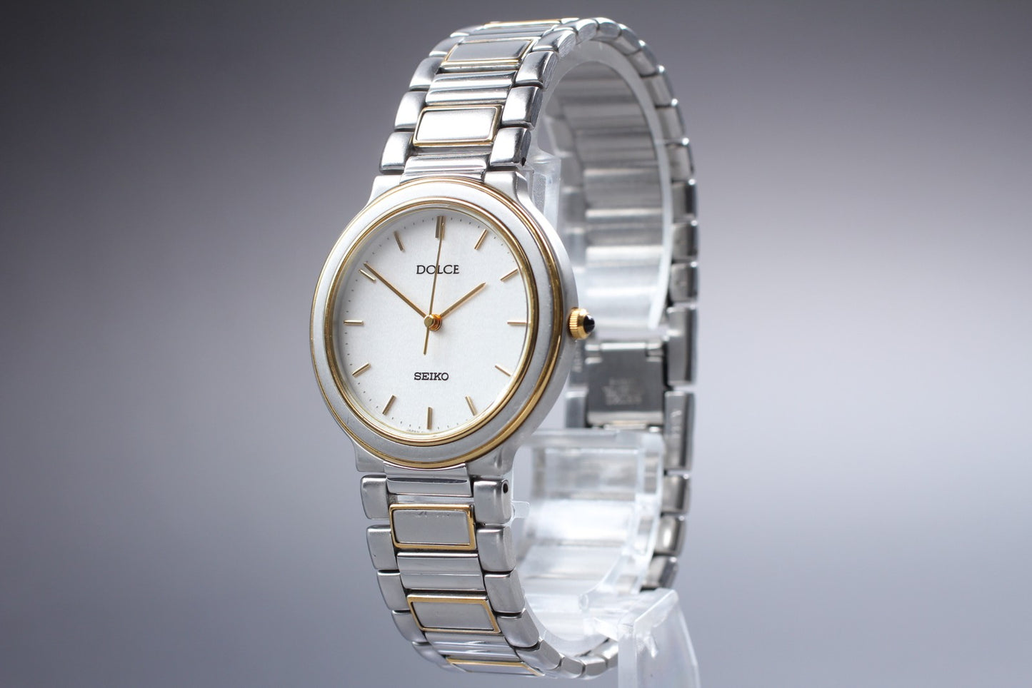 Vintage 1993 [Near MINT] SEIKO Dolce 8N41-6040 Two-tone Quartz 31mm Men's Watch