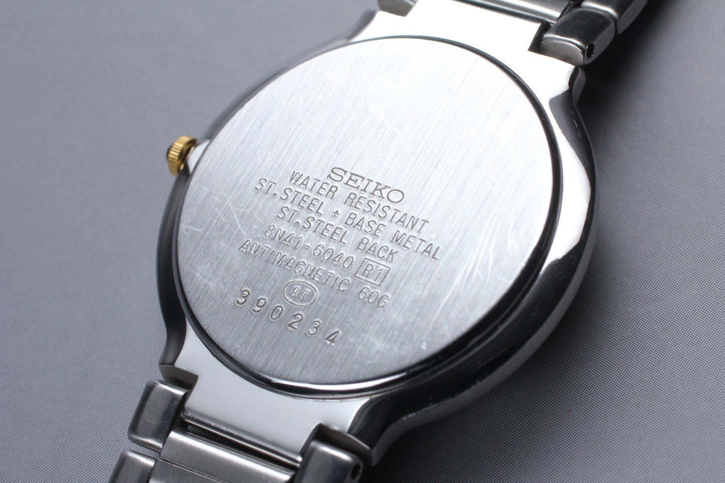 Vintage 1993 [Near MINT] SEIKO Dolce 8N41-6040 Two-tone Quartz 31mm Men's Watch