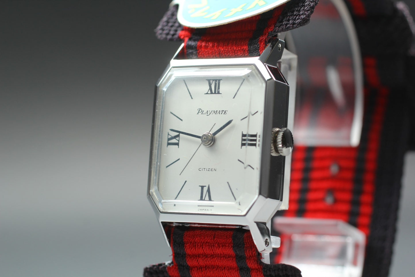 Rare 1976 [NOS] Citizen Playmate 1901-DM Roman Square Manual Ladies Watch JAPAN