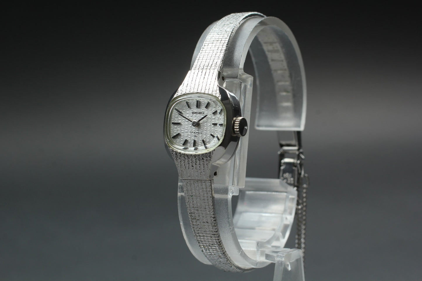 Vtg 1972 [Near MINT] SEIKO Bracelet 11-3540 Silver 17J Manual Ladies Watch JAPAN