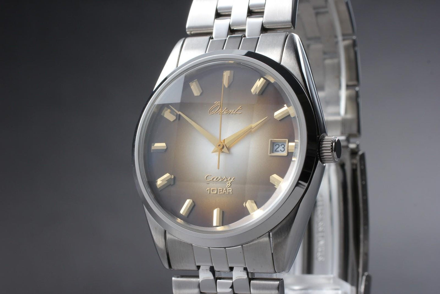 Top MINT w/ Tag* Orient Cassy 6EC366-70CA Brown Dial 34mm Men's Watch From JAPAN