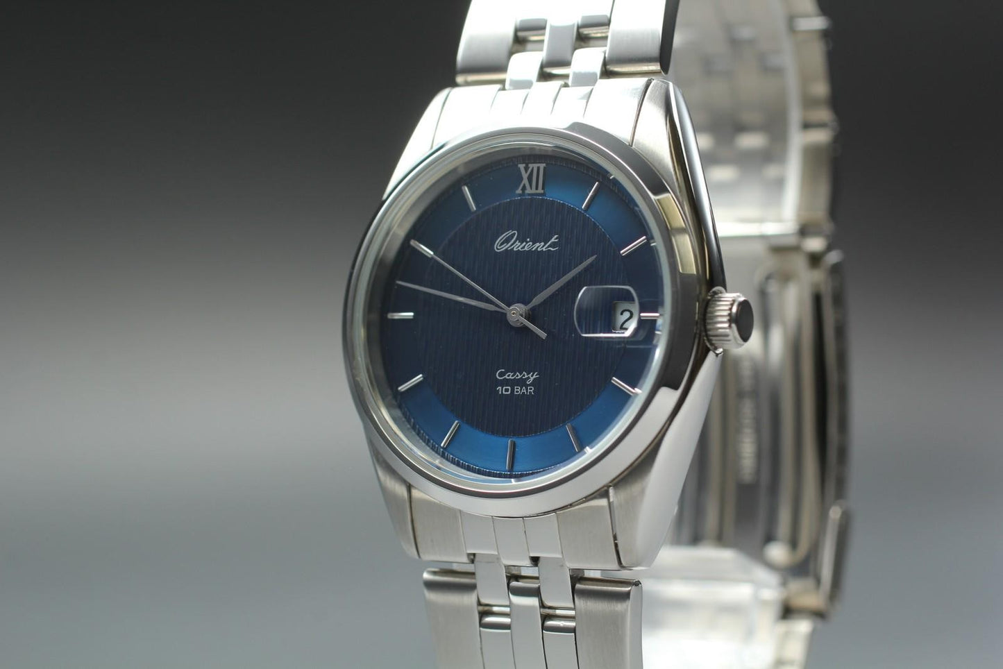Top MINT w/ Tag* Orient Cassy 6EC366-70CA Blue Dial 34mm Men's Watch From JAPAN