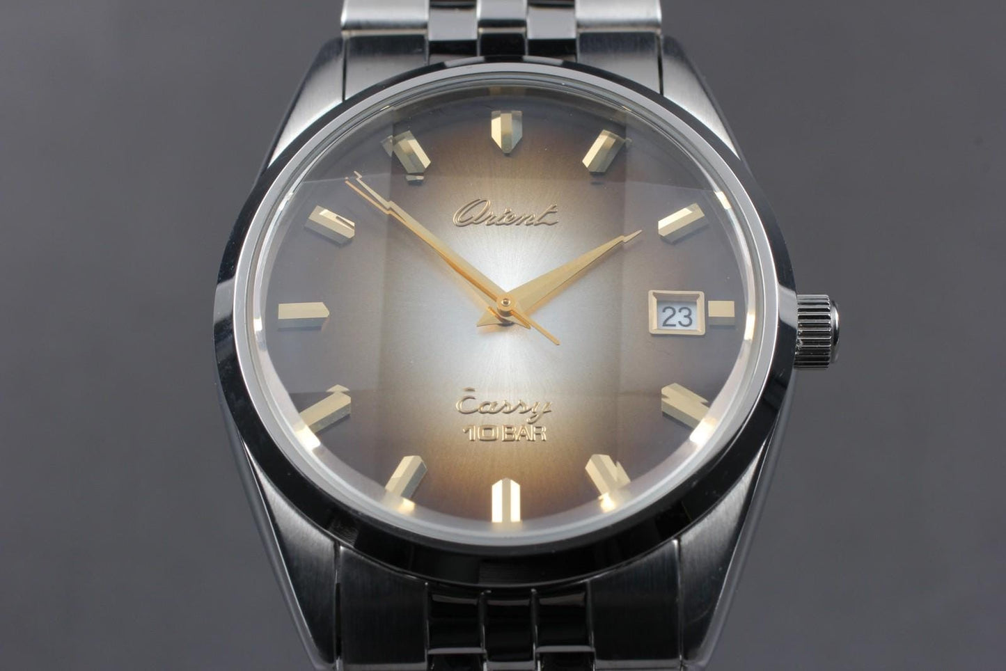 Top MINT w/ Tag* Orient Cassy 6EC366-70CA Brown Dial 34mm Men's Watch From JAPAN