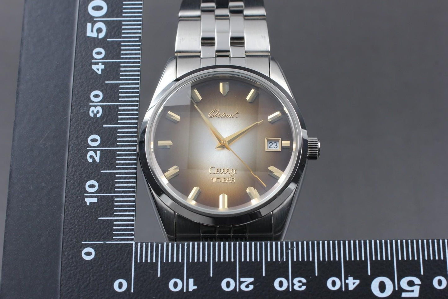 Top MINT w/ Tag* Orient Cassy 6EC366-70CA Brown Dial 34mm Men's Watch From JAPAN