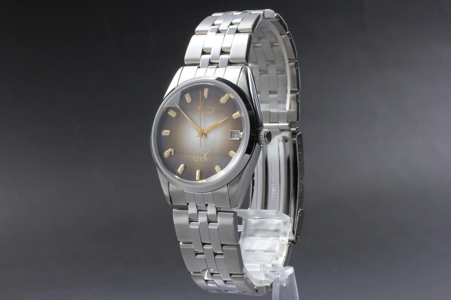 Top MINT w/ Tag* Orient Cassy 6EC366-70CA Brown Dial 34mm Men's Watch From JAPAN