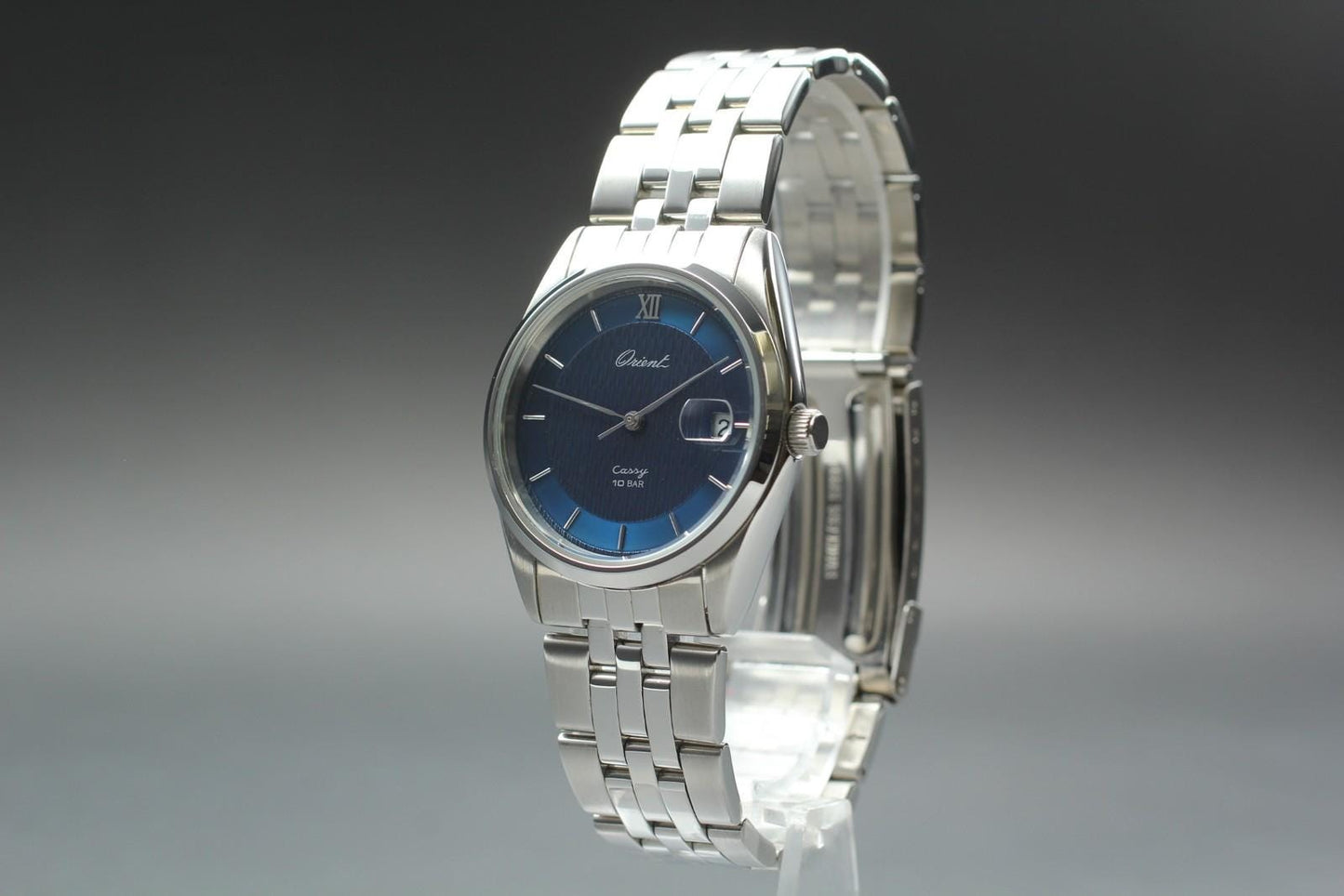 Top MINT w/ Tag* Orient Cassy 6EC366-70CA Blue Dial 34mm Men's Watch From JAPAN