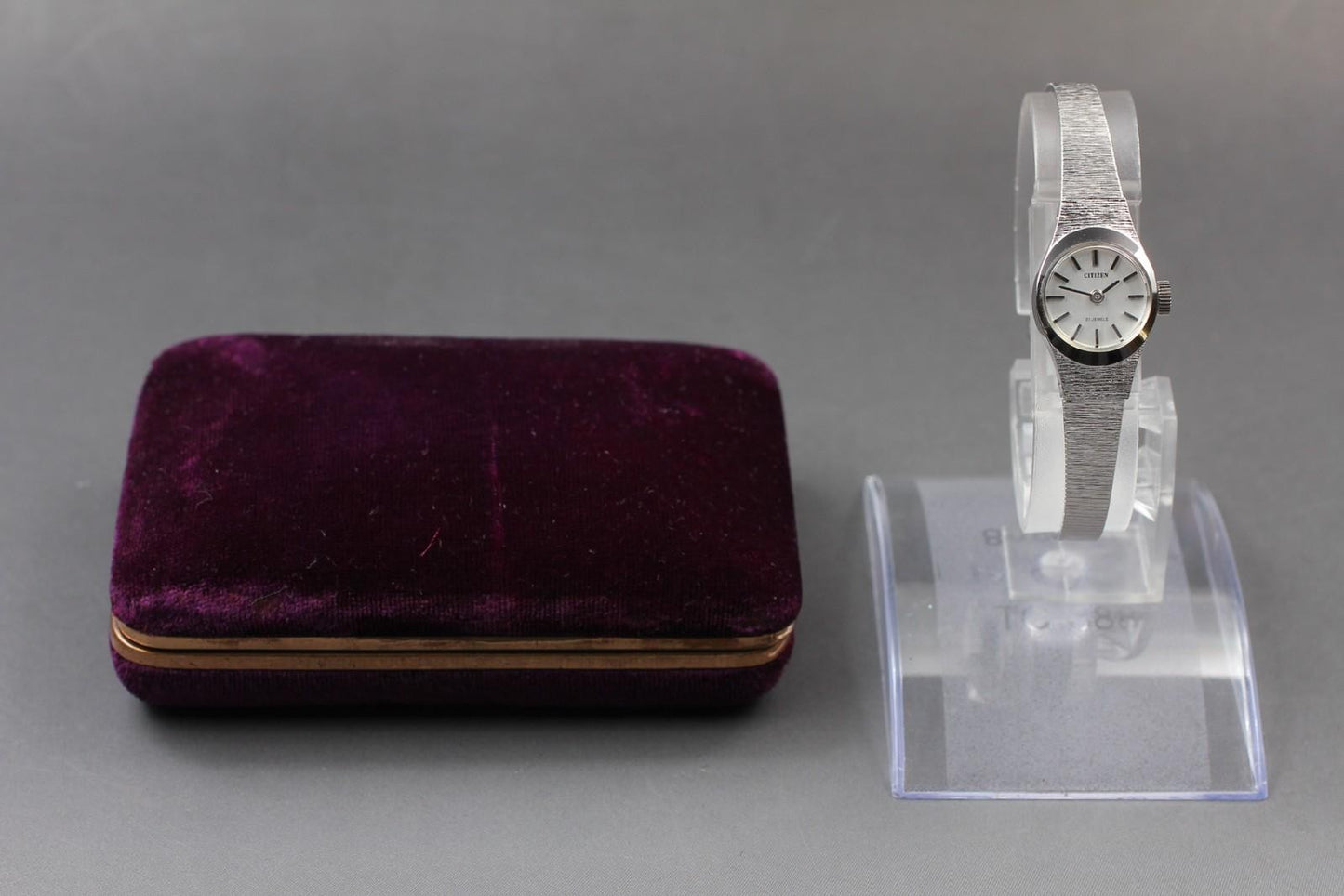 Vintage 1972 [Near MINT w/ Box] CITIZEN Cal.6700 21J Manual Ladies Watch JAPAN