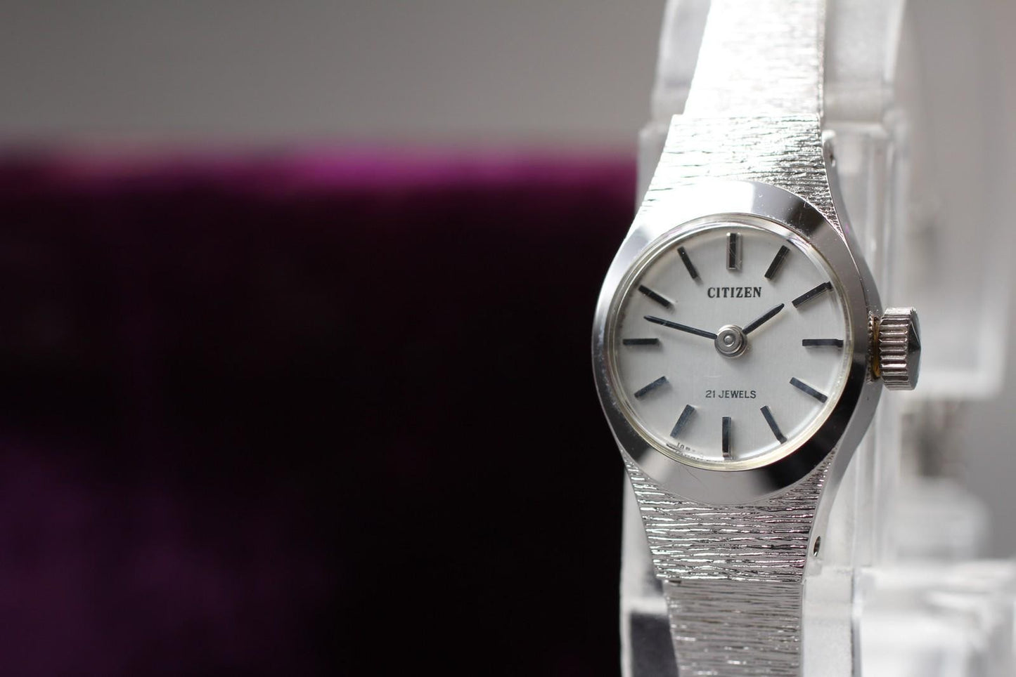 Vintage 1972 [Near MINT w/ Box] CITIZEN Cal.6700 21J Manual Ladies Watch JAPAN