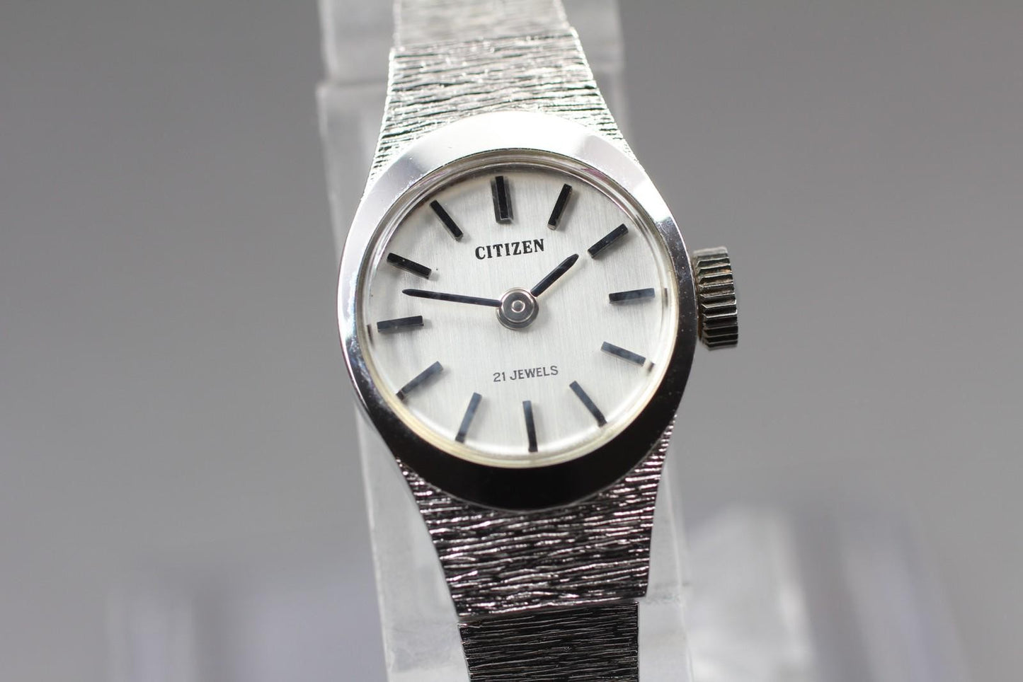 Vintage 1972 [Near MINT w/ Box] CITIZEN Cal.6700 21J Manual Ladies Watch JAPAN