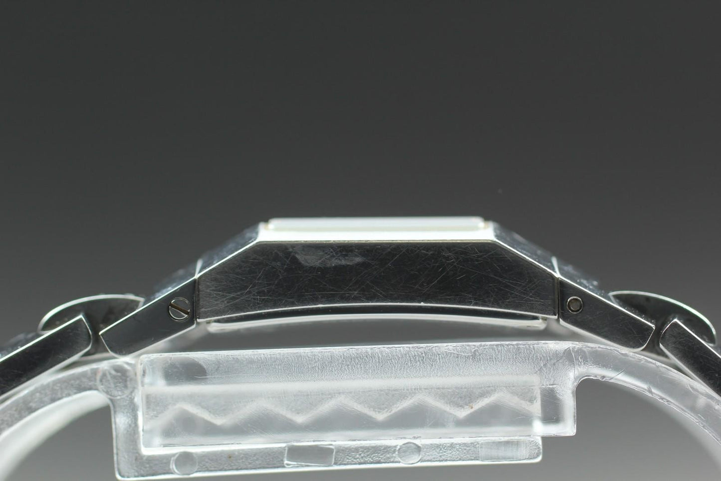 Exc+5* Dunhill Dunhillion 8016 MOP Blue Dial Rectangle Qz Ladies Watch JAPAN