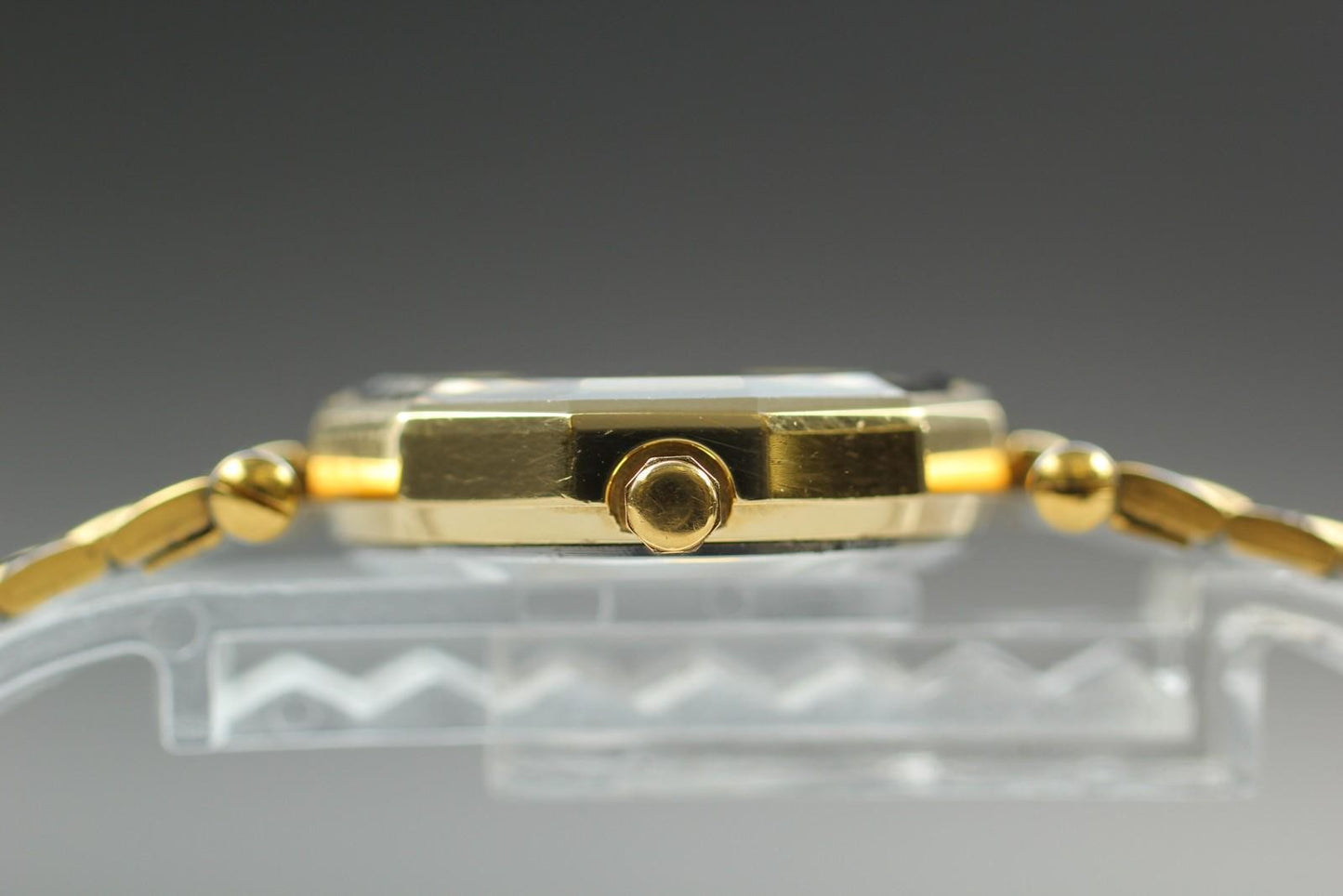 Near MINT Klaeuse KF0022 Women's 24mm Quartz Watch Swiss Made Gold 12P Diamonds
