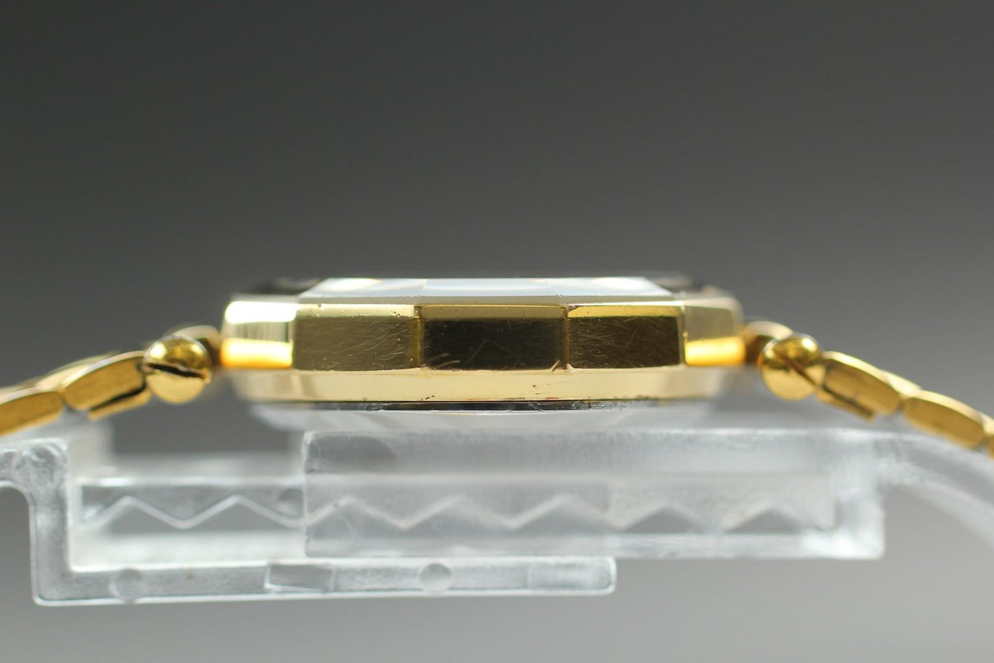 Near MINT Klaeuse KF0022 Women's 24mm Quartz Watch Swiss Made Gold 12P Diamonds