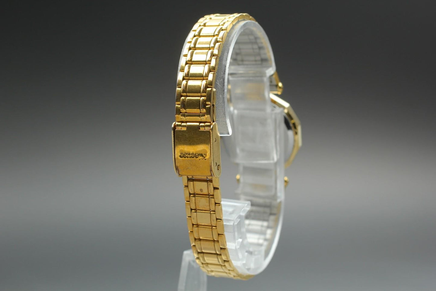Near MINT Klaeuse KF0022 Women's 24mm Quartz Watch Swiss Made Gold 12P Diamonds