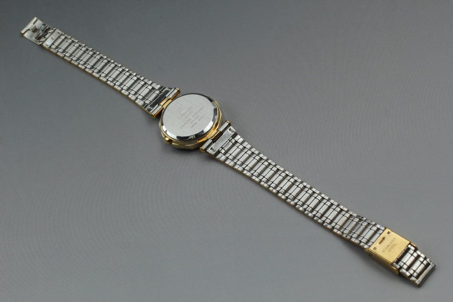 Near MINT Klaeuse KF0022 Women's 24mm Quartz Watch Swiss Made Gold 12P Diamonds