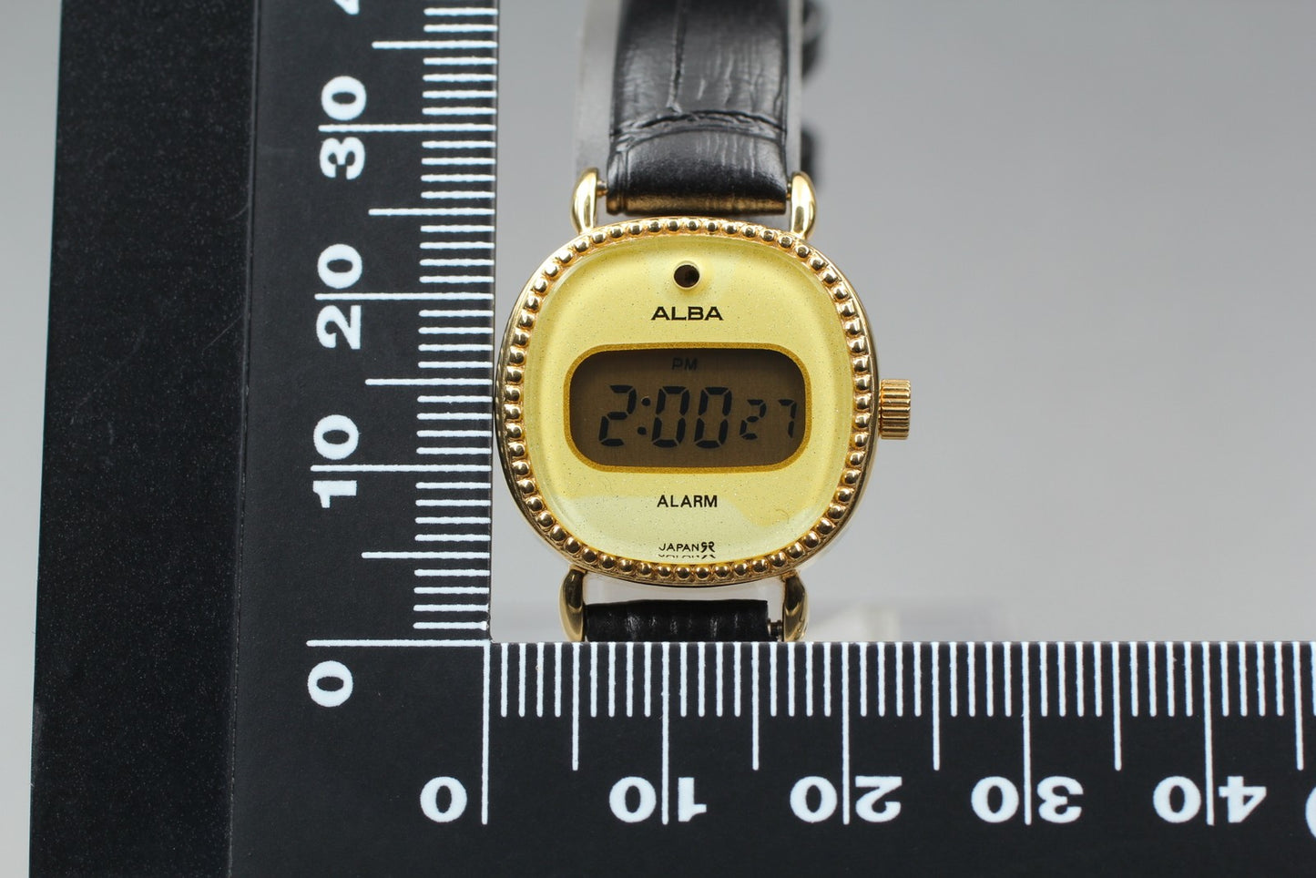 1982 *Exc+5 w/ Tag* Seiko Alba Y662-4060 Yellow Digital 22mm Ladies Watch JAPAN