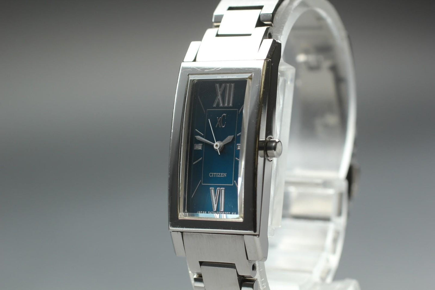 Near MINT CITIZEN xC 5431-T003982 Duratect Blue Dial Ladies Quartz Watch JAPAN