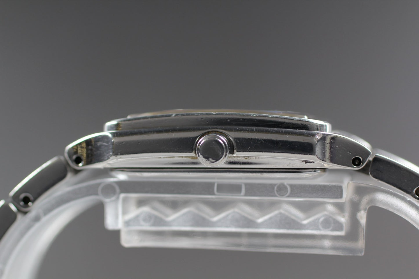 Near MINT SEIKO Lukia 1N01-0BZ0 Blue Dial Tank 20mm Quartz Ladies Watch  JAPAN
