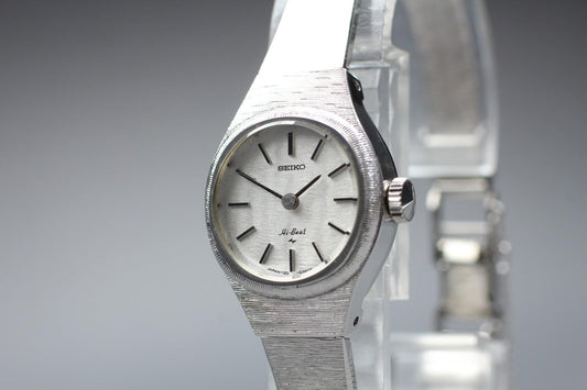 1975 [N MINT w/ Tag] Seiko Bracelet 1120-0110 Hi-Beat Manual Ladies Watch JAPAN