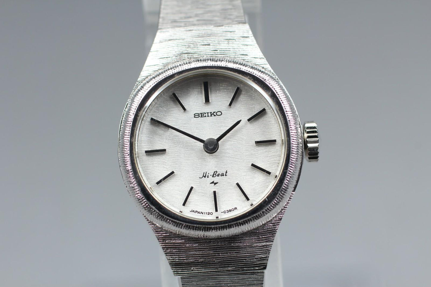 1975 [N MINT w/ Tag] Seiko Bracelet 1120-0110 Hi-Beat Manual Ladies Watch JAPAN