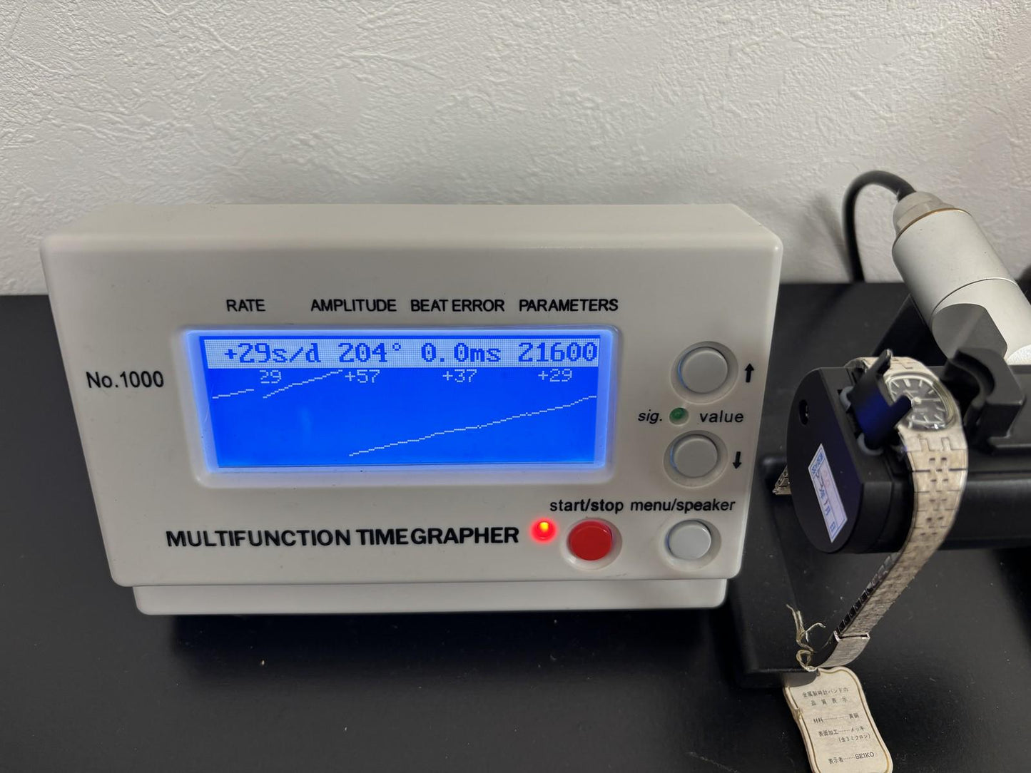 1971 [N MINT w/ Tag] Seiko Special 1140-7010 Black Bracelet Manual Ladies Watch