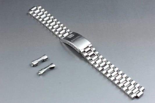 Near MINT OMEGA 18mm Stainless Steel Bracelet 1569 w/ End Link 814 for Seamaster
