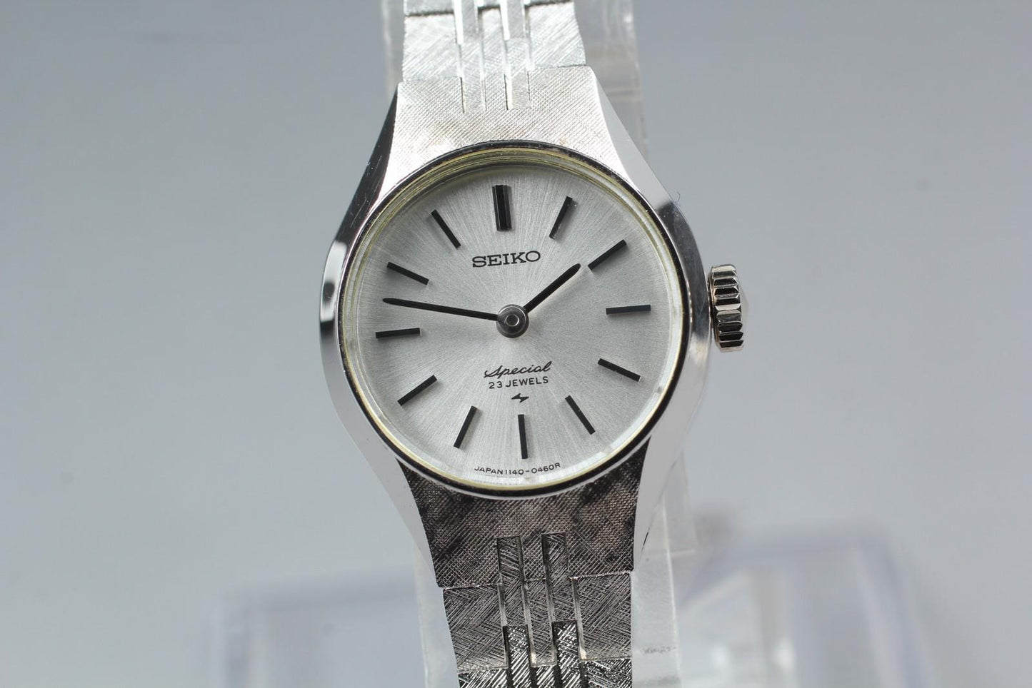 1975 [N MINT / Tag] Seiko Special 1140-0220 Silver Bracelet Manual Ladies Watch
