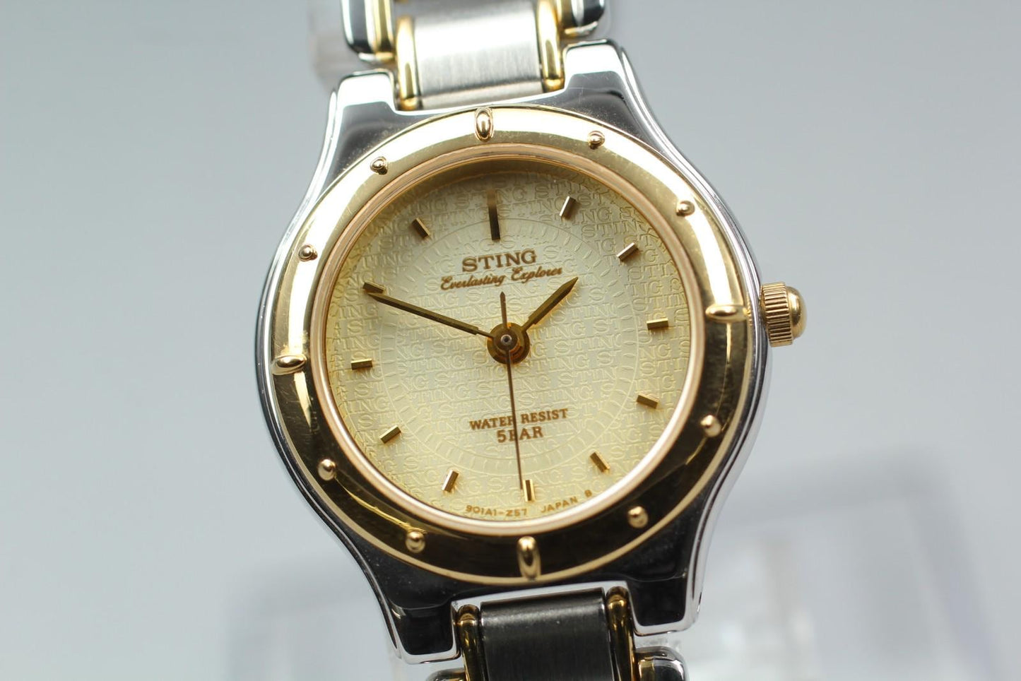 Nos w/ Tag* Casio Sting STN-614 Gold Dial Quartz 24mm Ladies Watch From JAPAN