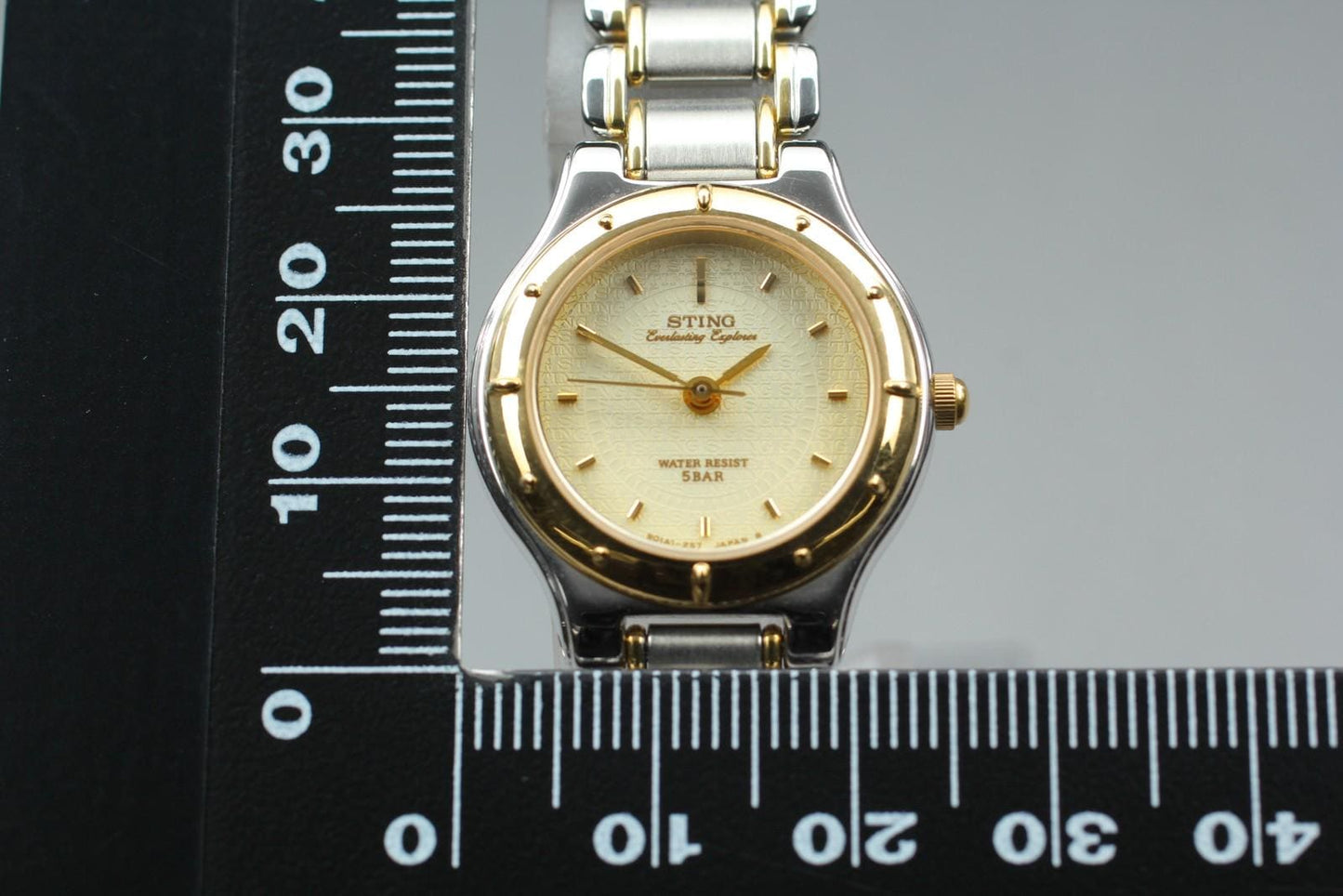 Nos w/ Tag* Casio Sting STN-614 Gold Dial Quartz 24mm Ladies Watch From JAPAN