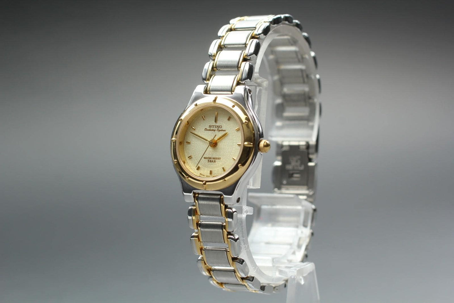 Nos w/ Tag* Casio Sting STN-614 Gold Dial Quartz 24mm Ladies Watch From JAPAN
